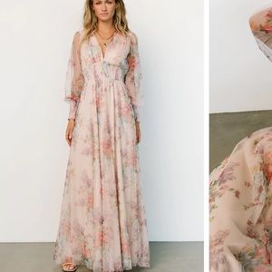 Baltic Born Layla Tulle Maxi Dress Romantic Floral XL